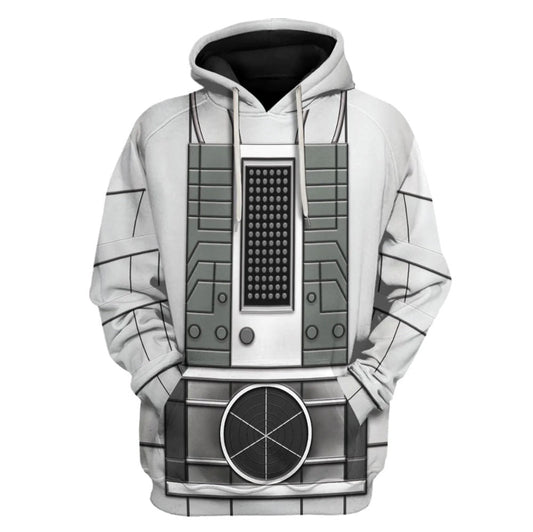 Doctor Who Hoodie Doctor Who 10Th Planet Cyberman Costume T-Shirt White Unisex - Trendy Gift For Men & Women