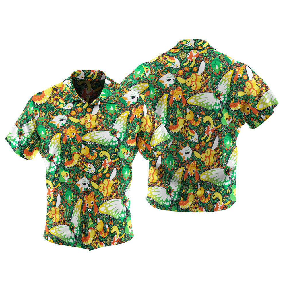 Insect System Pokemon Hawaiian Shirt