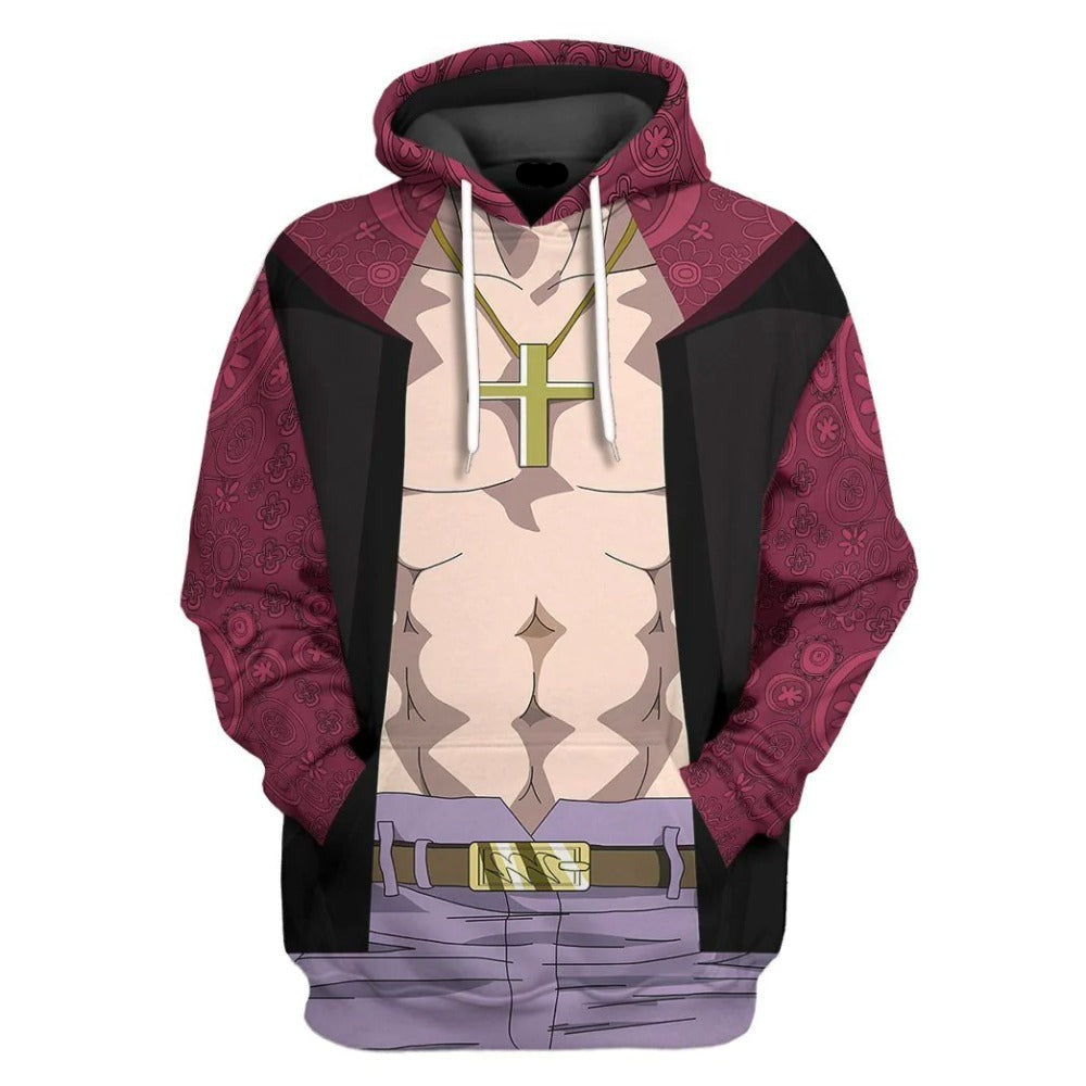 One Piece Hoodie One Piece Shichibukai Mihawk Costume T-Shirt Colorful Unisex - Trendy Gift For Men & Women