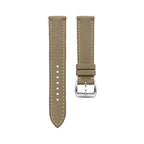 Taupe SWIFT Leather Watch Strap — studio photo