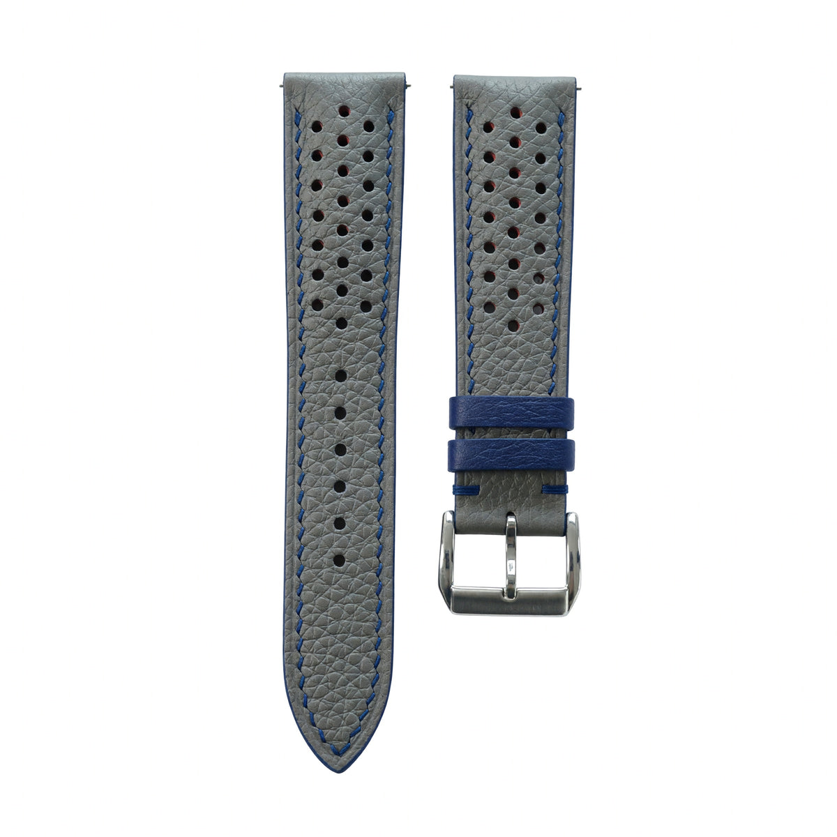 Grey Togo Calfskin Rally Watch Strap with Classic Buckle — original product photo