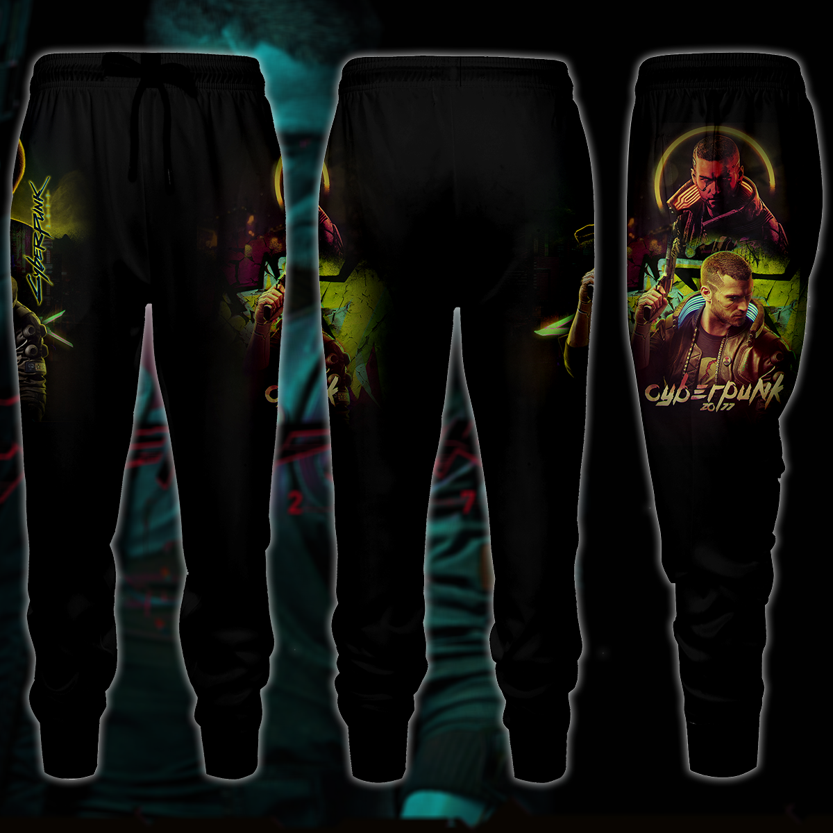 Cyberpunk 2077 Video Game 3D All Over Print T-shirt Tank Top Zip Hoodie Pullover Hoodie Hawaiian Shirt Beach Shorts Jogger