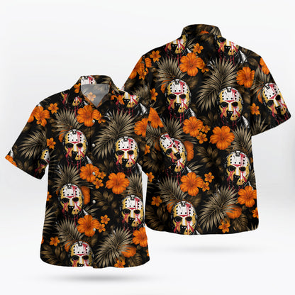 Jason Voorhees Tropical Horror Hawaiian Shirt | Tropi Hawaiian Shirts Store