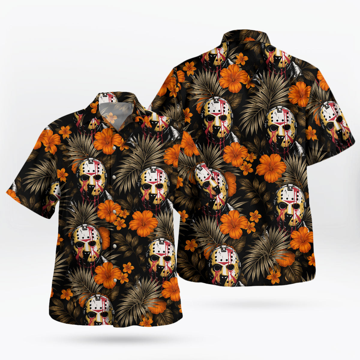 Jason Voorhees Tropical Horror Hawaiian Shirt | Tropi Hawaiian Shirts Store