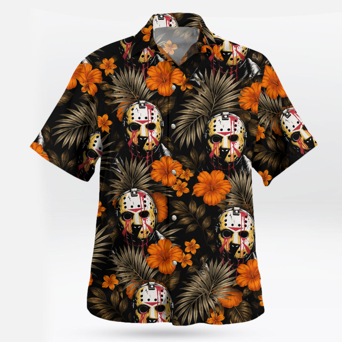 Jason Voorhees Tropical Horror Hawaiian Shirt | Tropi Hawaiian Shirts Store
