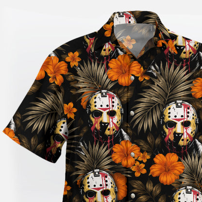 Jason Voorhees Tropical Horror Hawaiian Shirt | Tropi Hawaiian Shirts Store