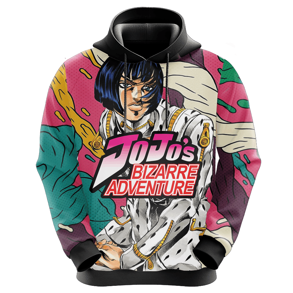 Jojos Bizarre Adventure Hoodie Bruno Bucciarat Graphic Pattern Hoodie Colorful Unisex - Cozy Hoodie For Cold Weather