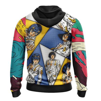 Jojos Bizarre Adventure Hoodie Bruno Bucciarat Graphic Pattern Hoodie Colorful Unisex - Cozy Hoodie For Cold Weather