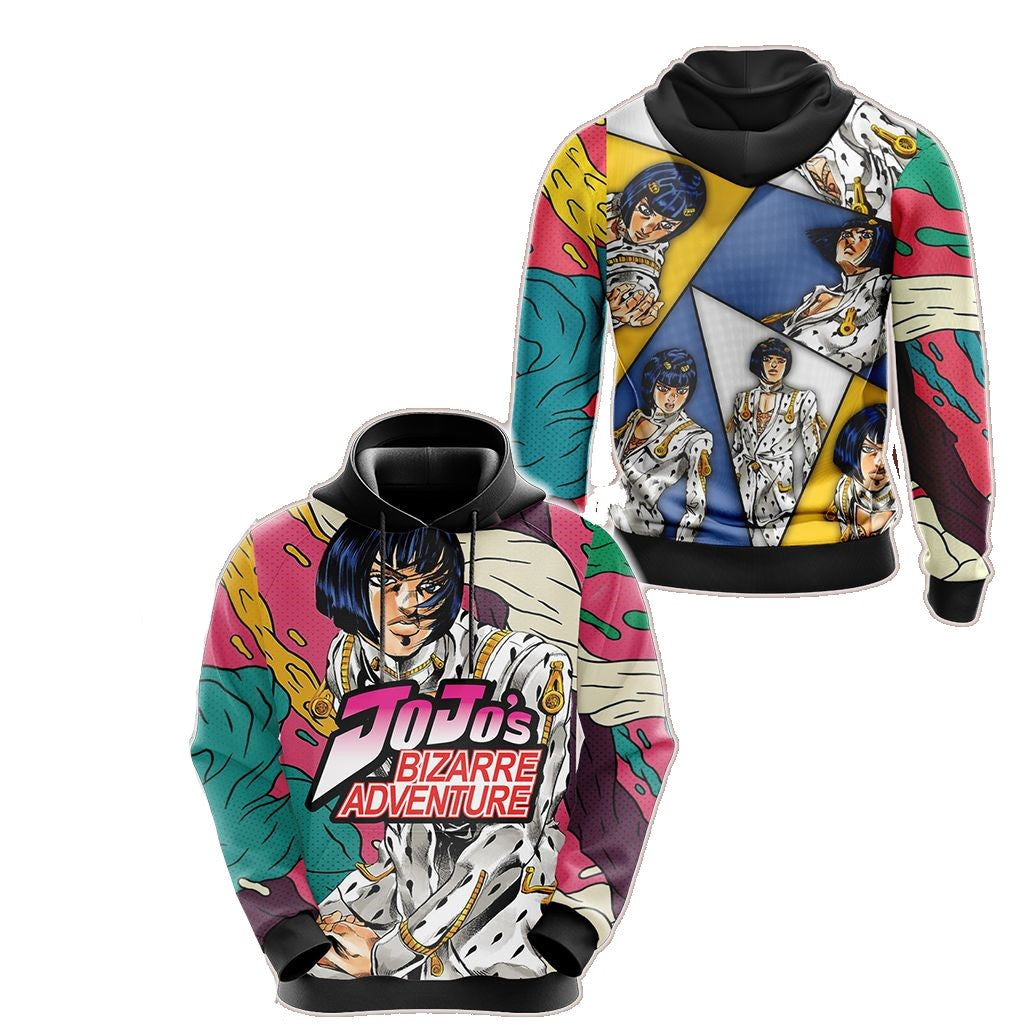 Jojos Bizarre Adventure Hoodie Bruno Bucciarat Graphic Pattern Hoodie Colorful Unisex - Cozy Hoodie For Cold Weather