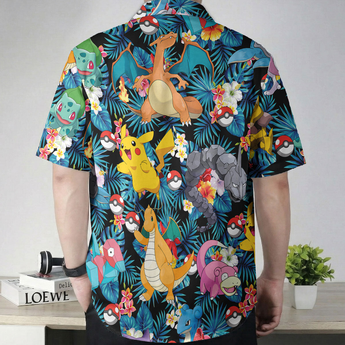 Kanto Pokémon Tropical Pattern Hawaiian Shirt