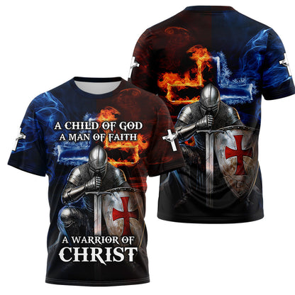 A Child of God A man of Faith 3D TShirt