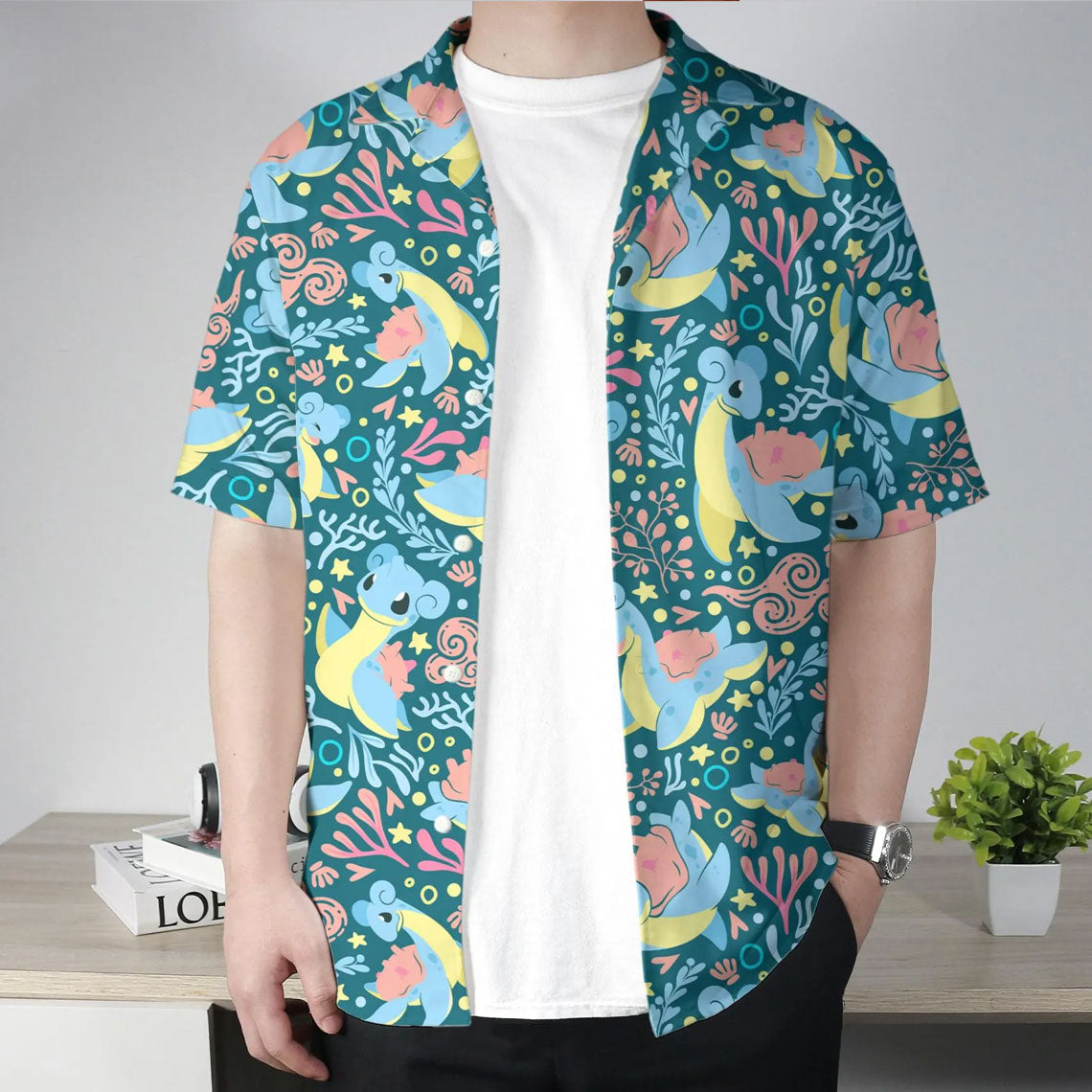 Anime Lapras Ocean Breeze Pokemon Hawaiian Shirt