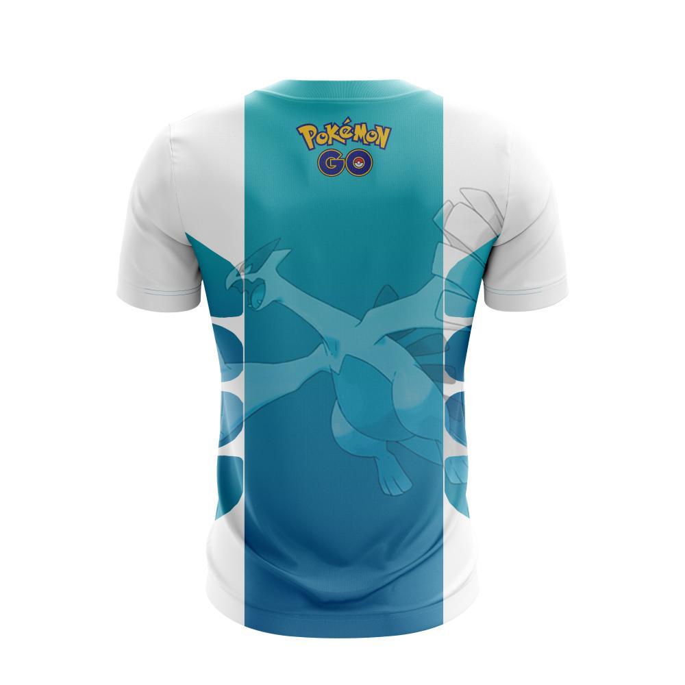 Pokemon T-Shirt Lugia Team Harmony Pokemon Go T-Shirt Blue Unisex - Trendy Gift For Men & Women