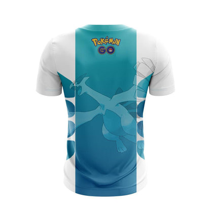 Pokemon T-Shirt Lugia Team Harmony Pokemon Go T-Shirt Blue Unisex - Trendy Gift For Men & Women