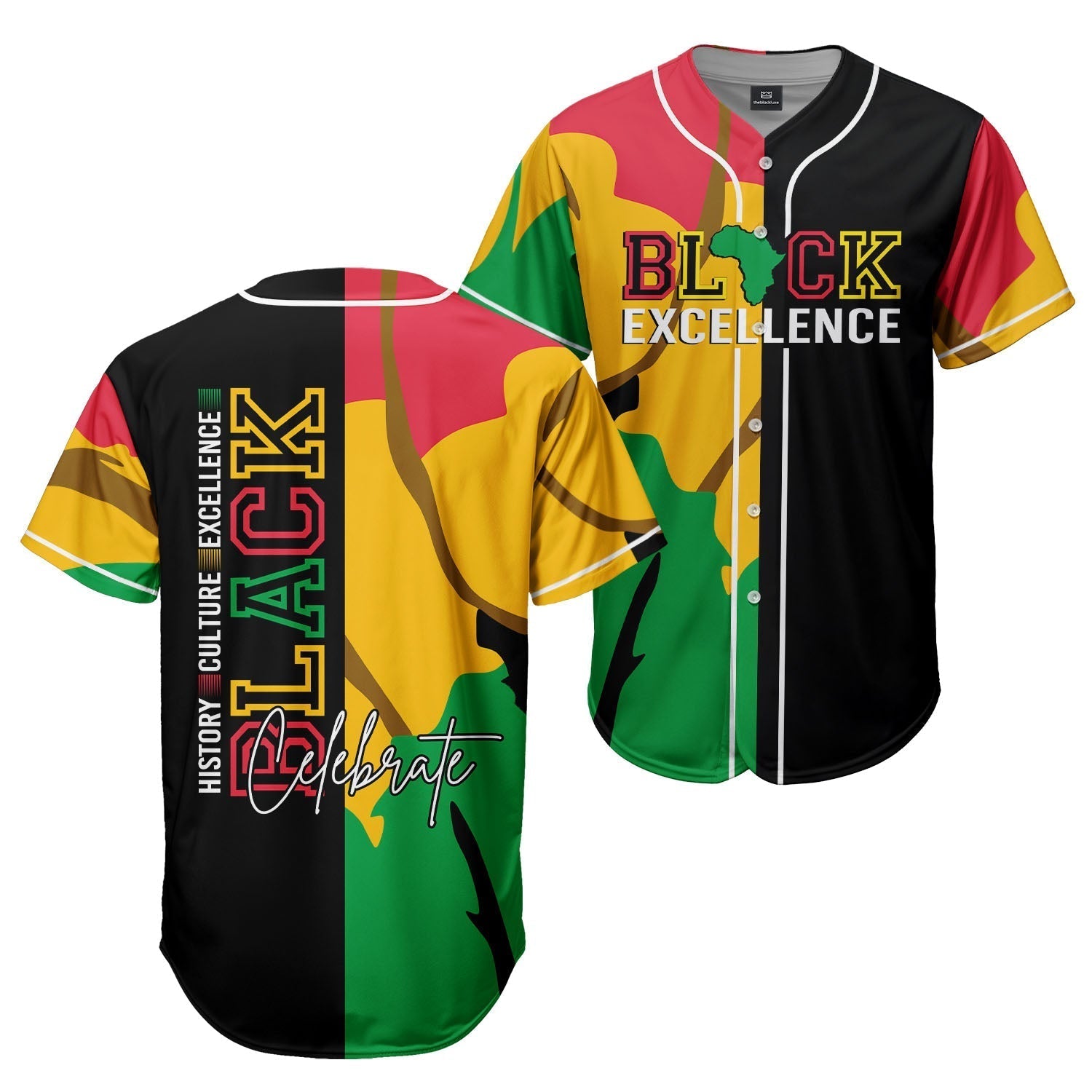 Black Culture - African American Baseball Jersey - Gift for Black Dad, Grandpa, Husband