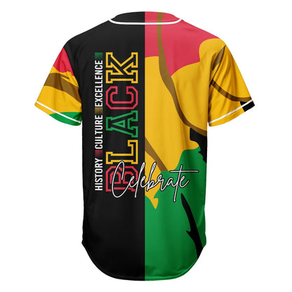 Black Culture - African American Baseball Jersey - Gift for Black Dad, Grandpa, Husband