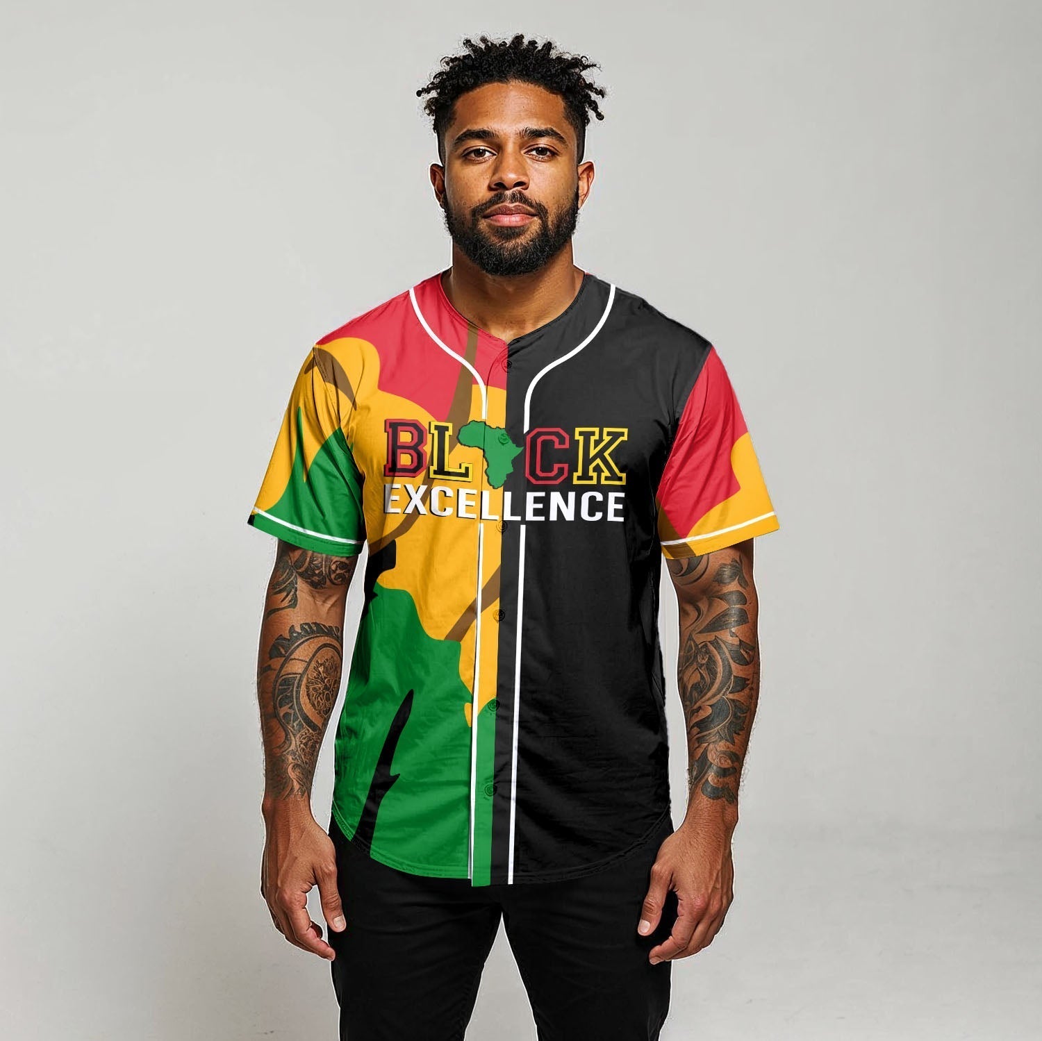 Black Culture - African American Baseball Jersey - Gift for Black Dad, Grandpa, Husband