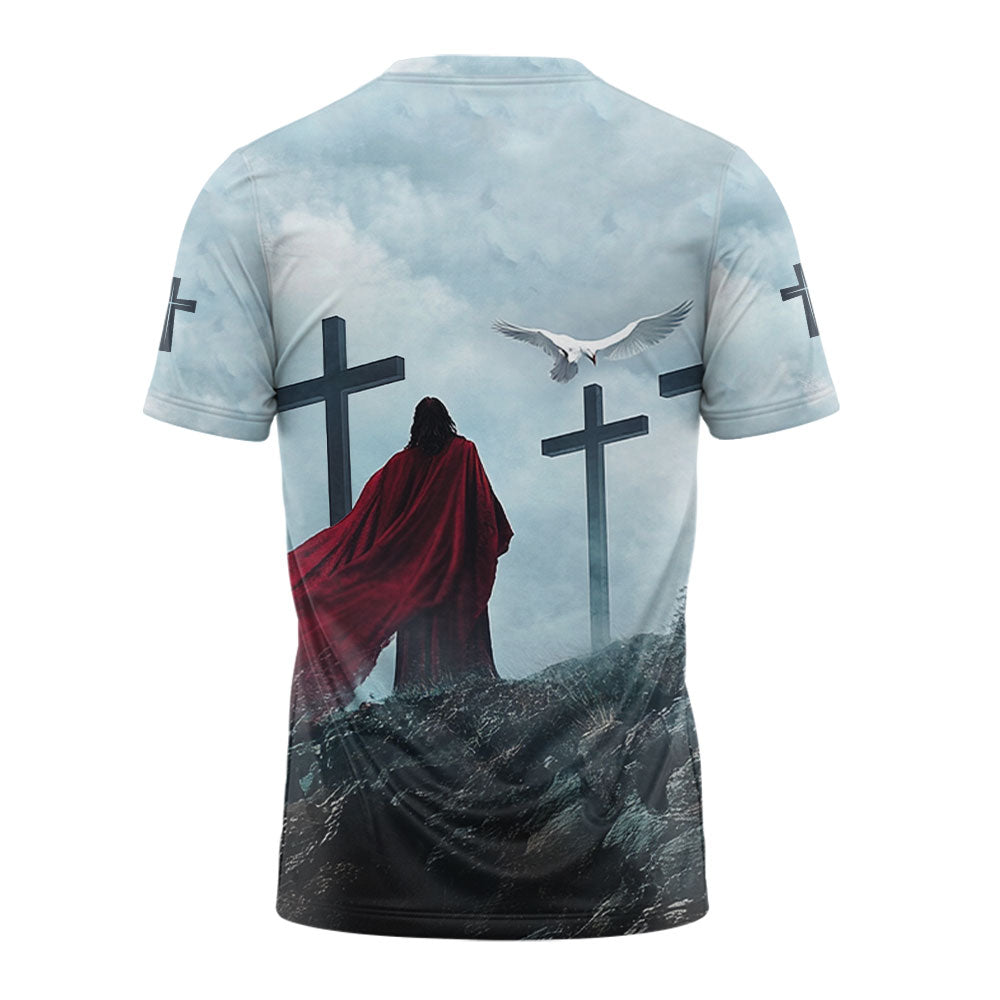 Blessed by GOD Loved by JESUS Led by the SPIRIT 3D TShirt