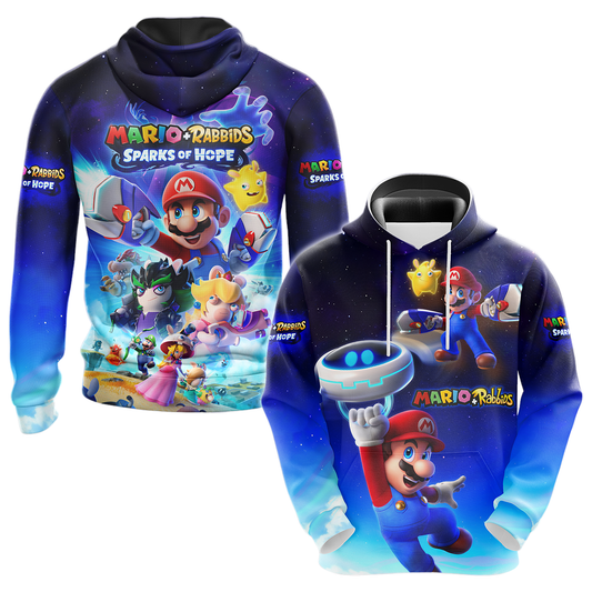 Mario Hoodie Mario Plus Rabbids Sparks Of Hope T-Shirt Colorful Unisex - Trendy Gift For Men & Women