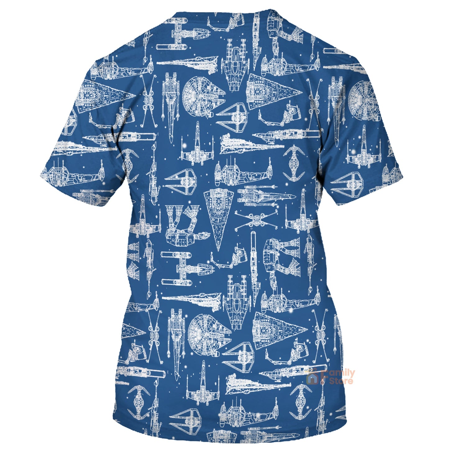 Stwa Blue Space Ships - 3D T-shirt