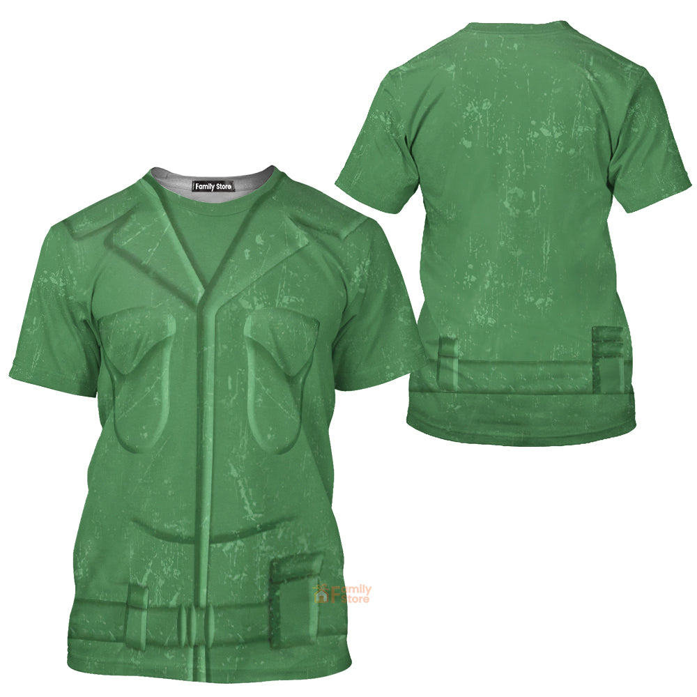 Green Army Toy Story Costume - 3D Tshirt