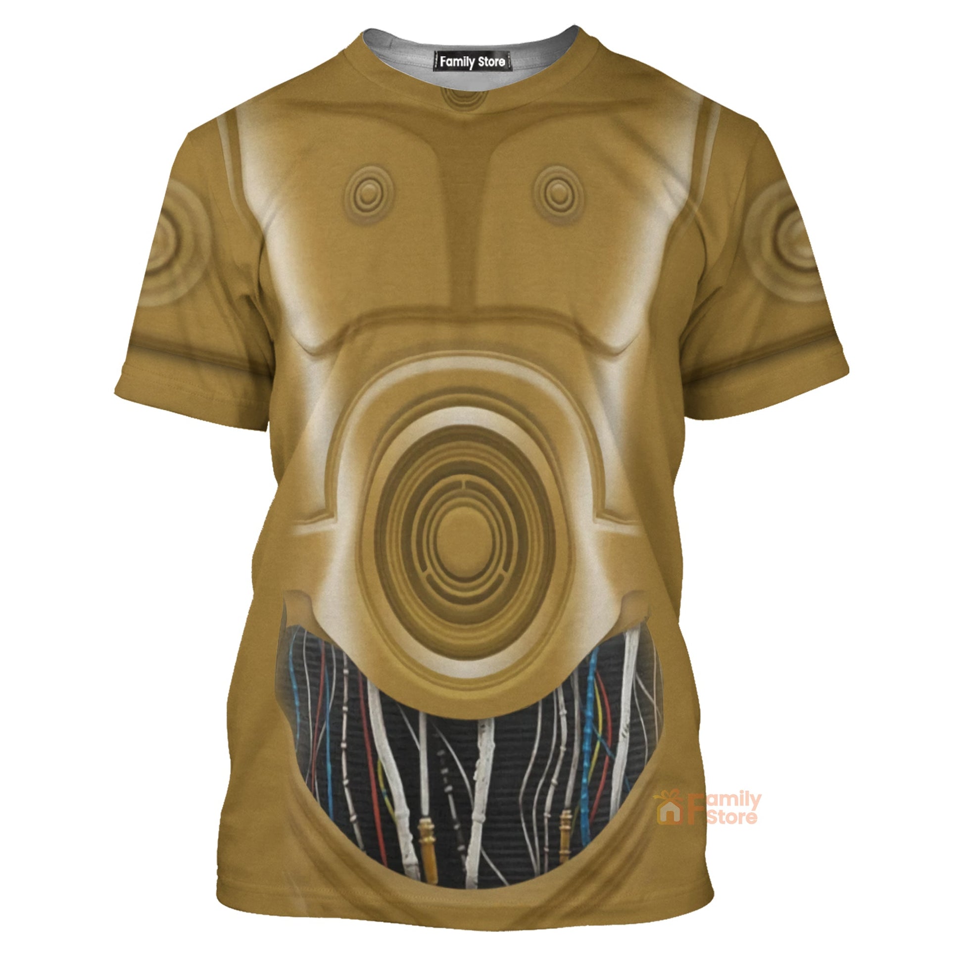 C3PO Stwa Costume T-shirt For Men