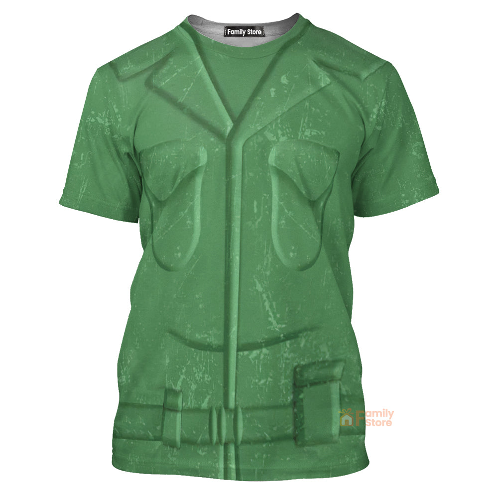 Green Army Toy Story Costume - 3D Tshirt