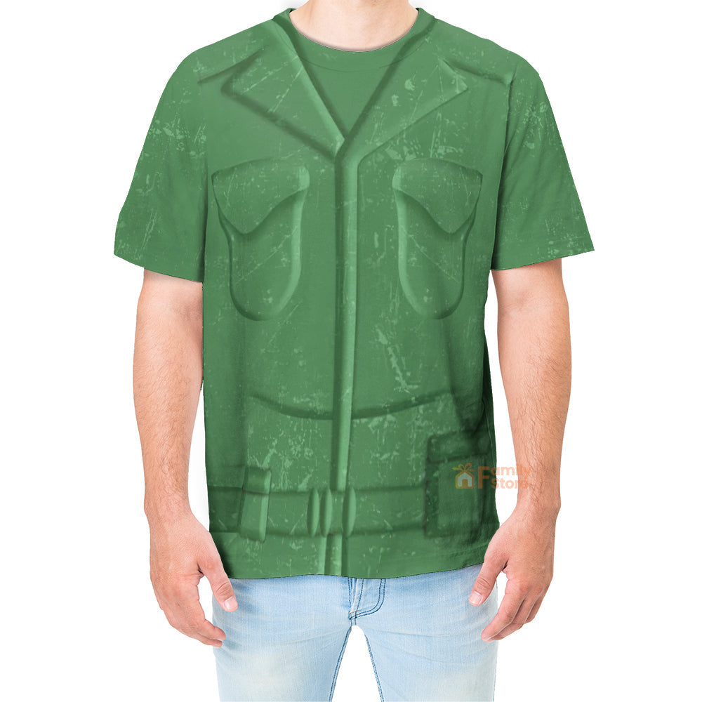 Green Army Toy Story Costume - 3D Tshirt