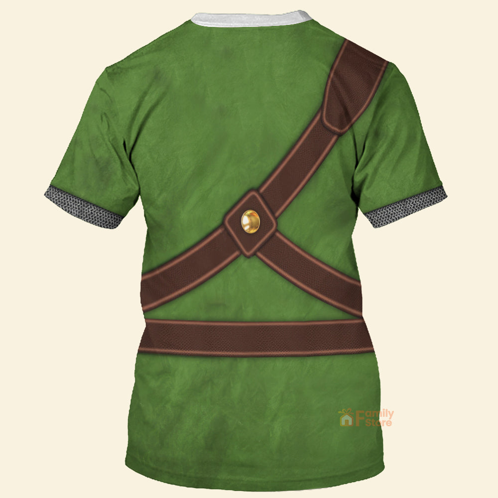 Knights Of Skyloft Green Cosplay Costume - 3D TShirt ZDHS10