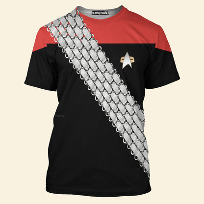 SaTr Deep Space Nine Worf Red T-Shirt