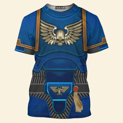 Warhammer Space Marines Ultramarines - Costume Cosplay T-shirt CSWRH001