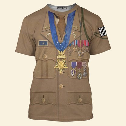 Audie Murphy - 3D TShirts