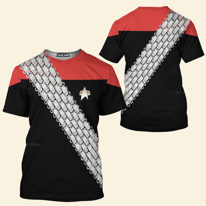 SaTr Deep Space Nine Worf Red T-Shirt