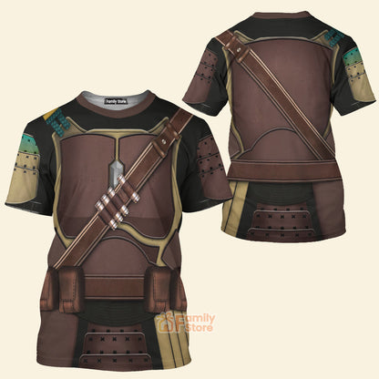 Stwa Mandalorian Samurai Cosplay - 3D TShirt CSSWR036