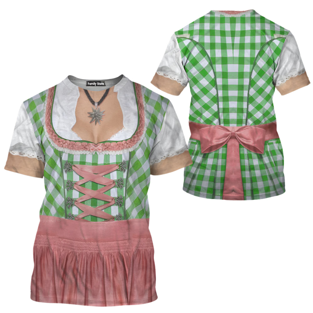 Halloween Oktoberfest Dirndl All Over Printed - 3D TShirt