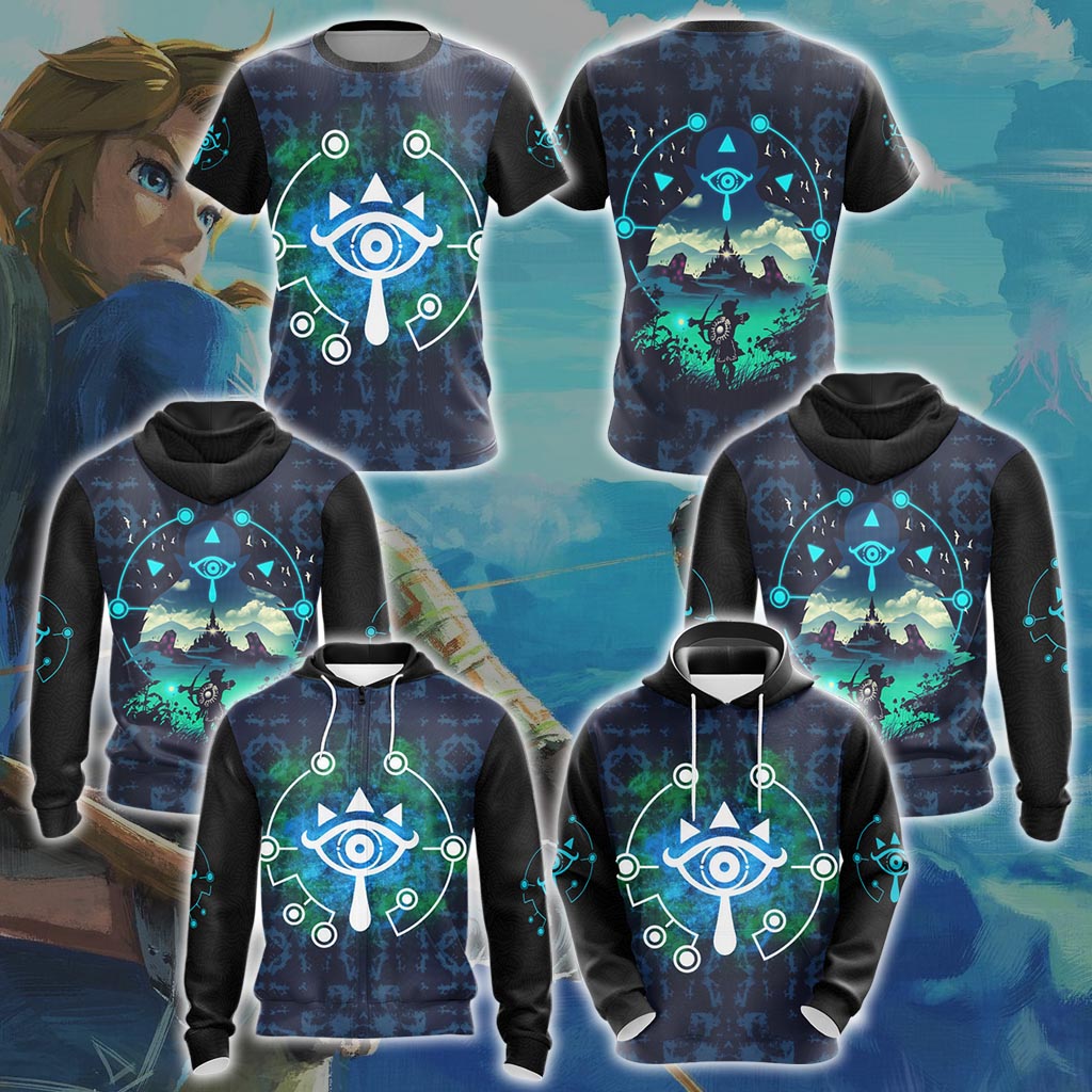 The Legend Of Zelda - Sheikah Eye Unisex 3D T-shirt Zip Hoodie Pullover Hoodie