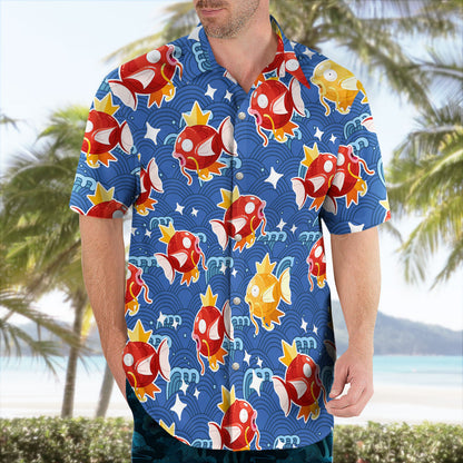 Magikarp Pokemon Hawaiian Shirt Shiny Tropical Aloha Shirt - Tropi Hawaiian Shirts