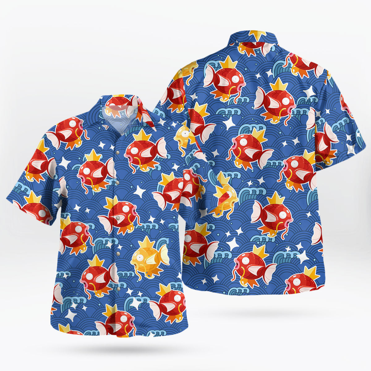 Magikarp Pokemon Hawaiian Shirt Shiny Tropical Aloha Shirt - Tropi Hawaiian Shirts