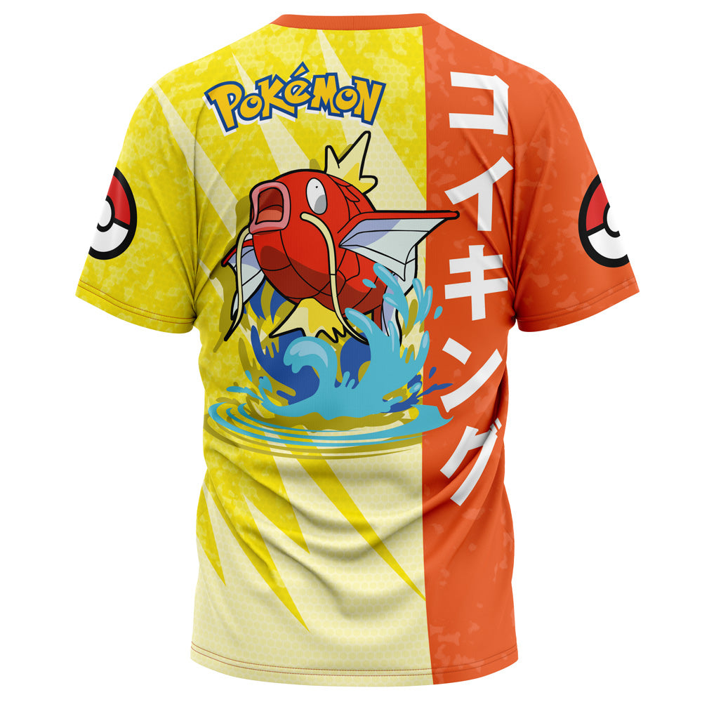 Pokemon T-Shirt Pokemon Magikarp Attack Pose T-Shirt Yellow Orange Unisex - Trendy Gift For Men & Women