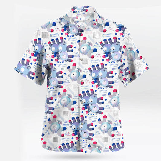 Magnemite Pokémon Hawaiian Shirt