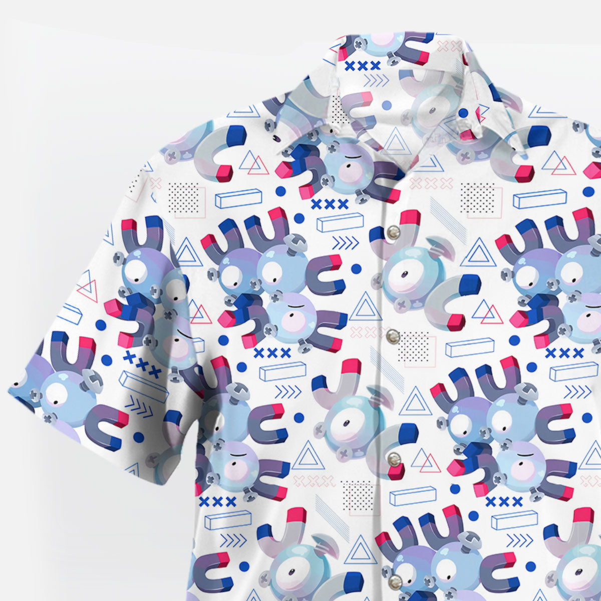 Magnemite Pokémon Hawaiian Shirt