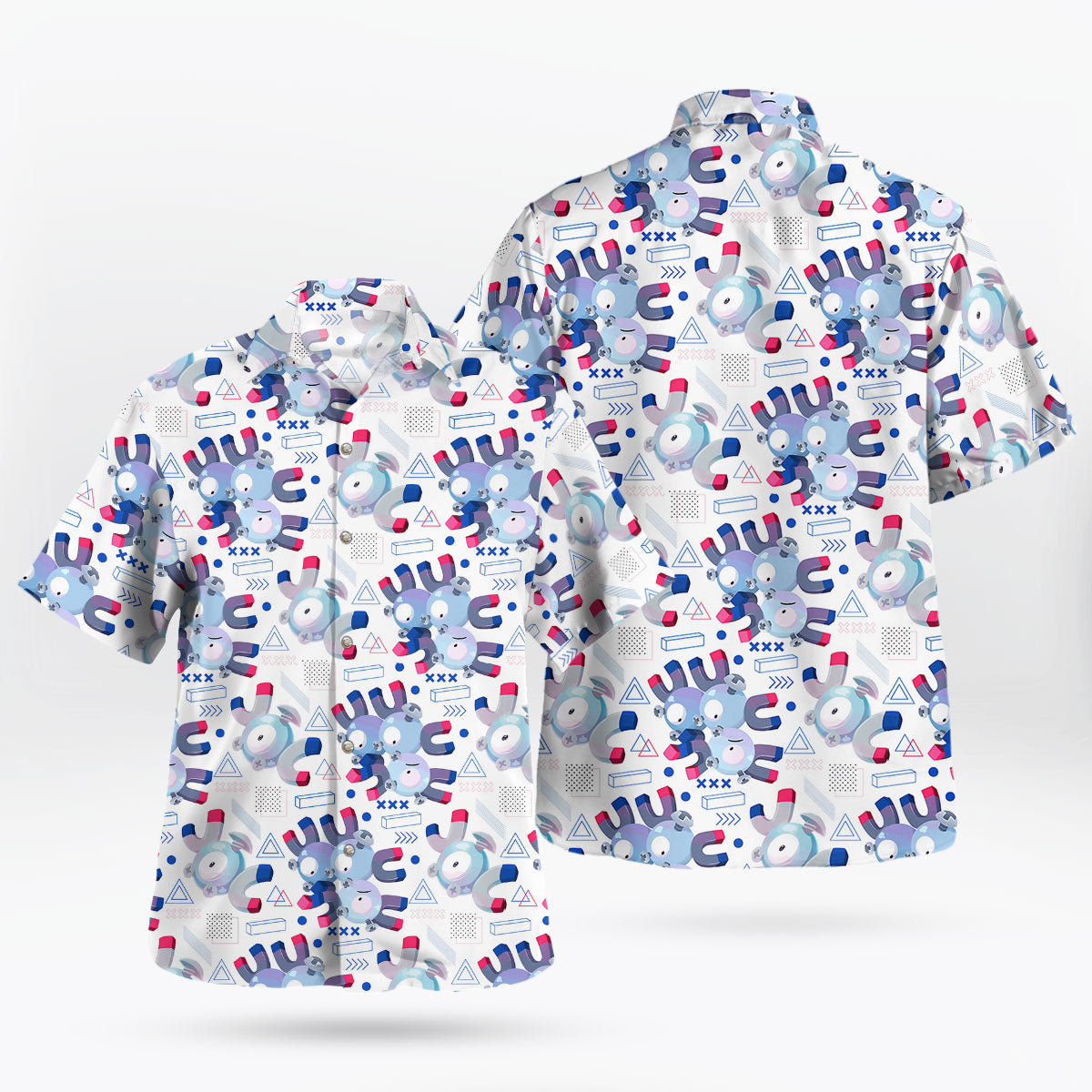 Magnemite Pokémon Hawaiian Shirt