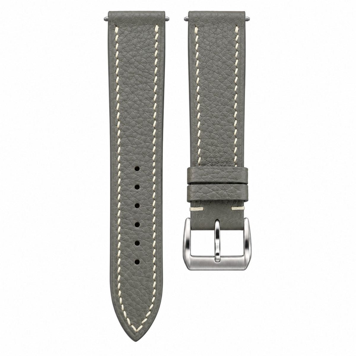 Gray Togo Leather Watch Strap — original product photo
