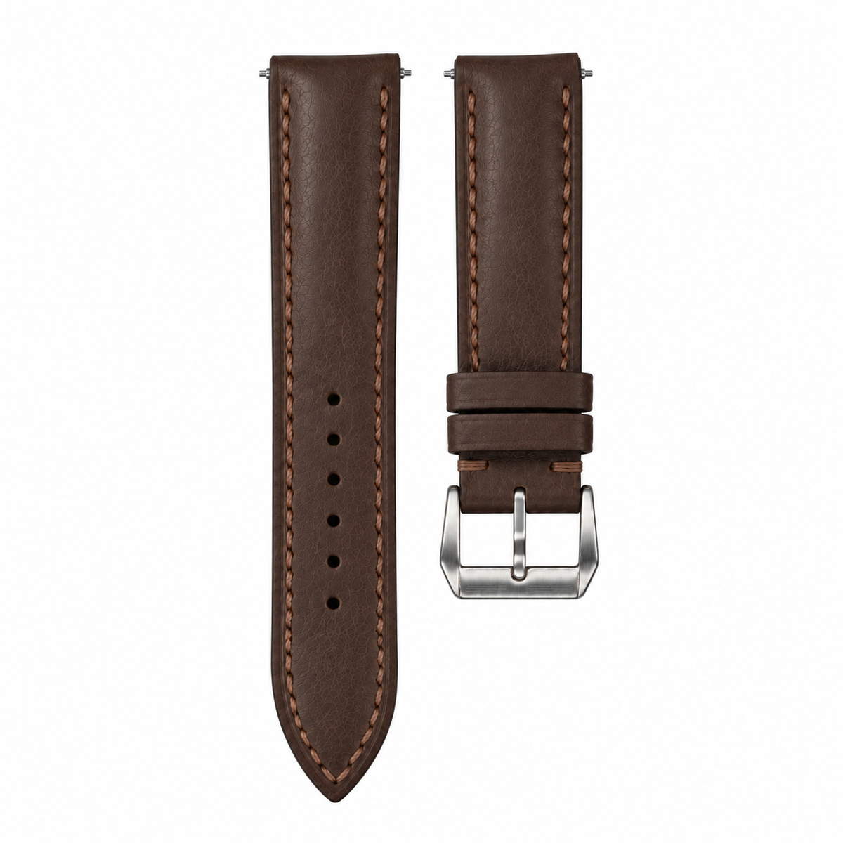 Dark Brown SWIFT Leather Watch Strap — original product photo