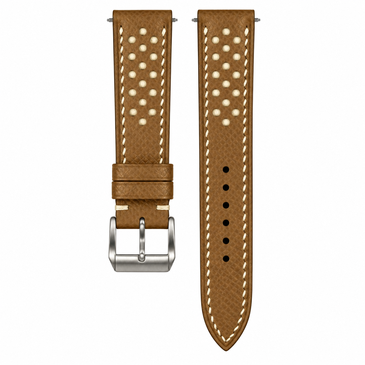Taupe Togo Leather Watch Strap — original product photo