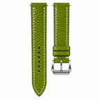 Olive Beaver Leather Watch Strap — original product photo
