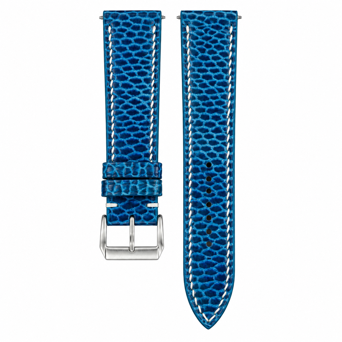 Blue Beaver Leather Watch Strap — original product photo