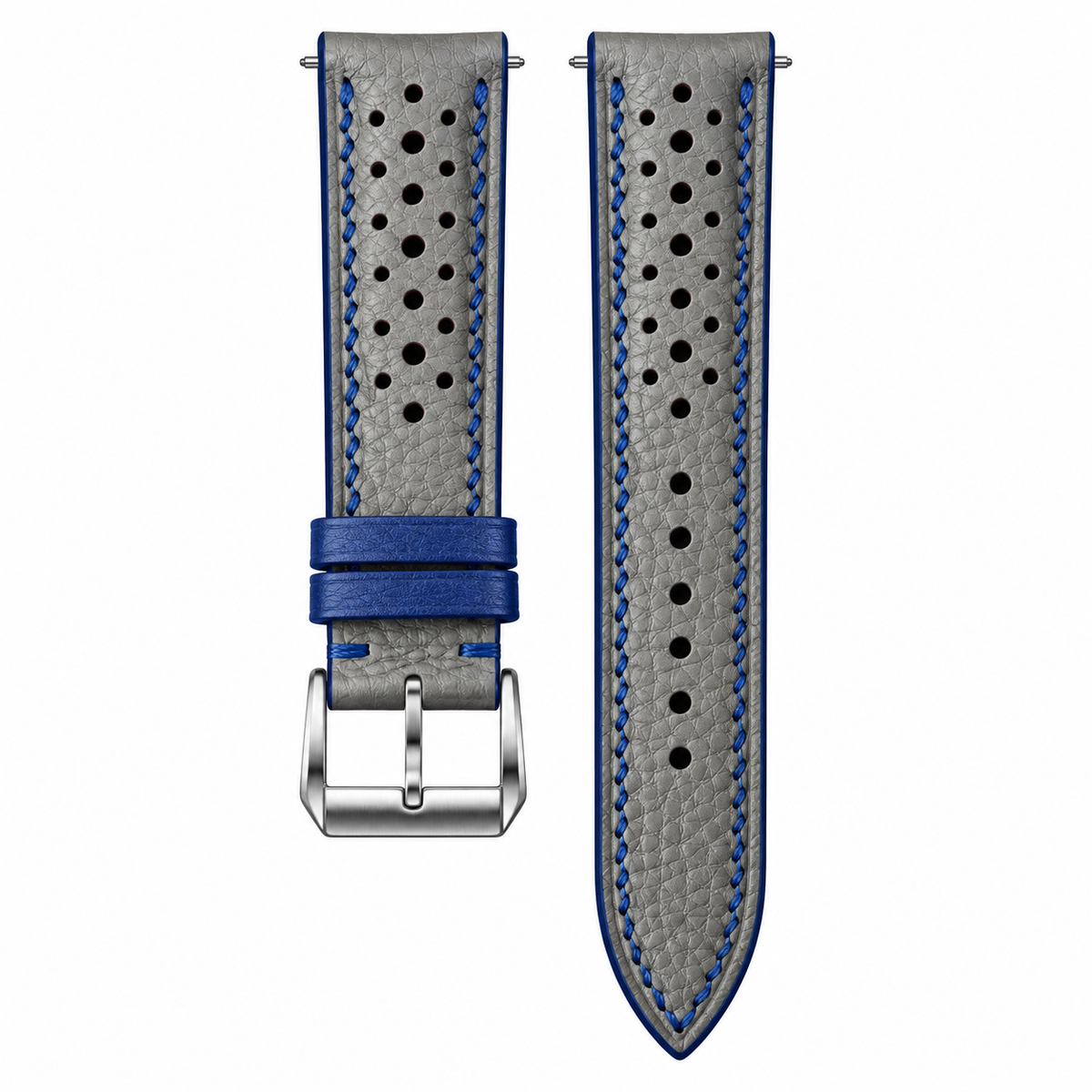 Grey Togo Calfskin Rally Watch Strap — original product photo