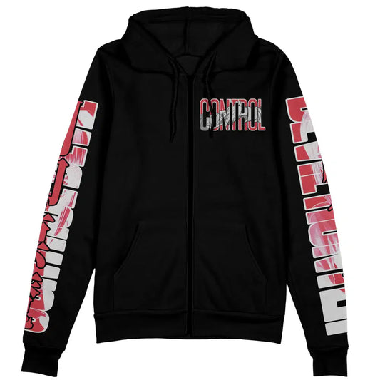 Chainsaw Man Zip Hoodie Makima Public Safety Devil Hunter Zip Hoodie Black Red Unisex - Cozy Hoodie For Cold Weather