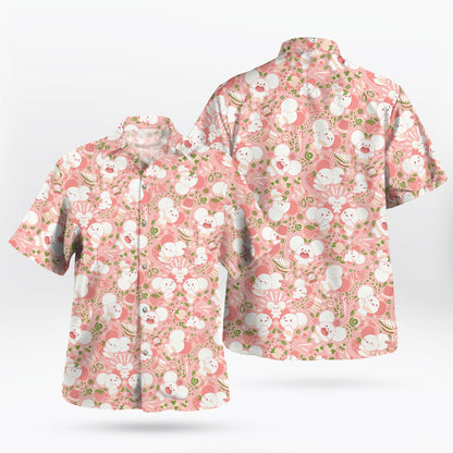 Maushold Smogon Hawaiian Shirt – Cute Pink Pattern for Pokemon Fans - Tropi Hawaiian Shirts